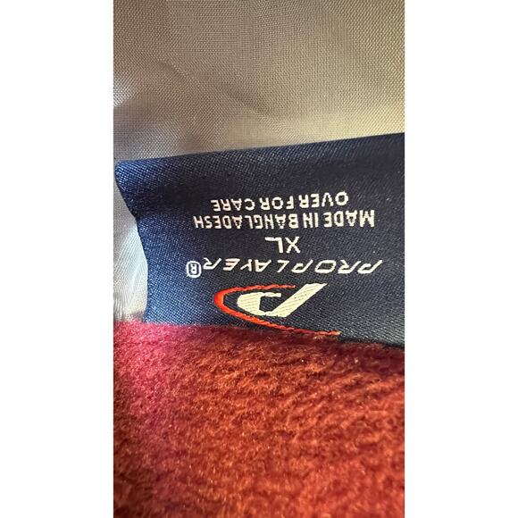 🧸 Pro Player XL Maroon Full-Zip Fleece Jacket Cozy 90s Retro Street Athleisure - Picture 4 of 4